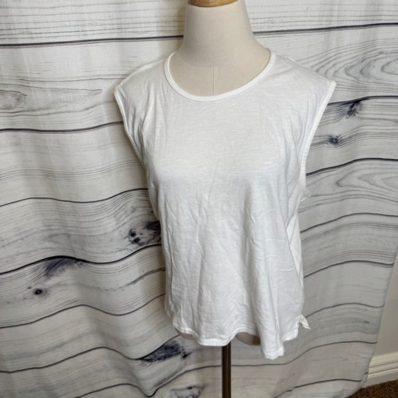 J. Crew Classic White Muscle Tee - Picture 1 of 3